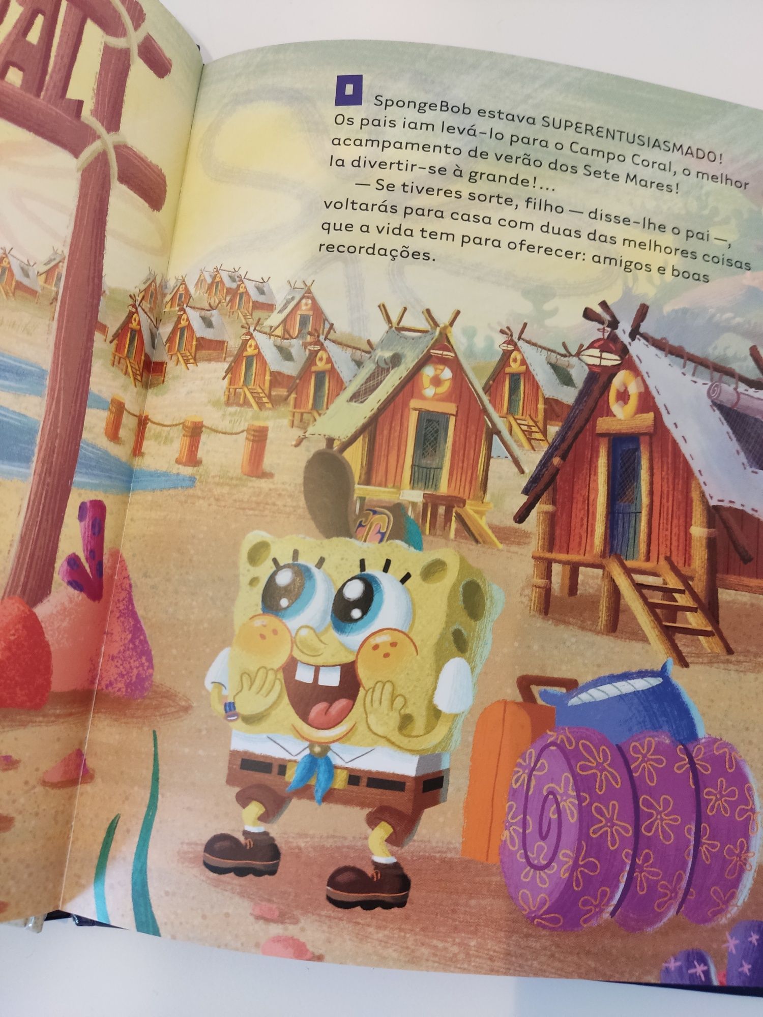 Livro "Spongebob - Bem-vindos ao Campo Coral!" - Novo