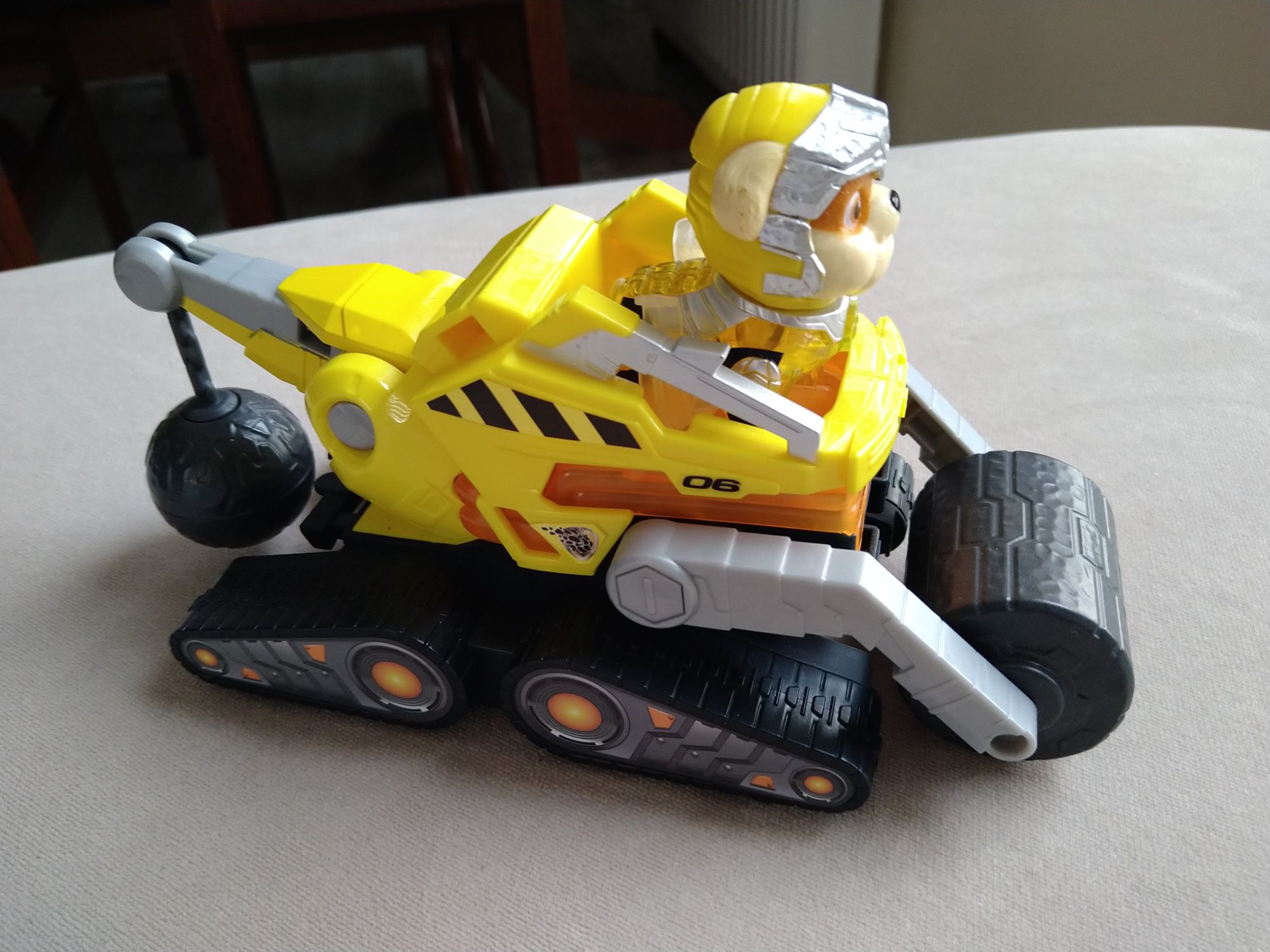 Psi Patrol Rubble pojzad światło dźwięk