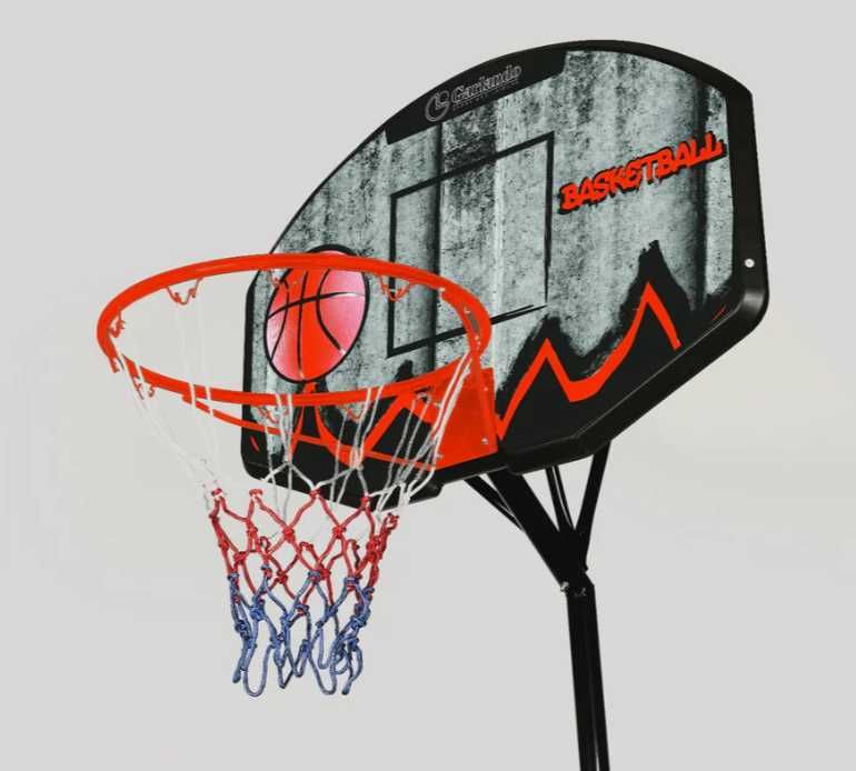 Tablica do koszykówki Garlando z kolumną o regulowanej wysokości