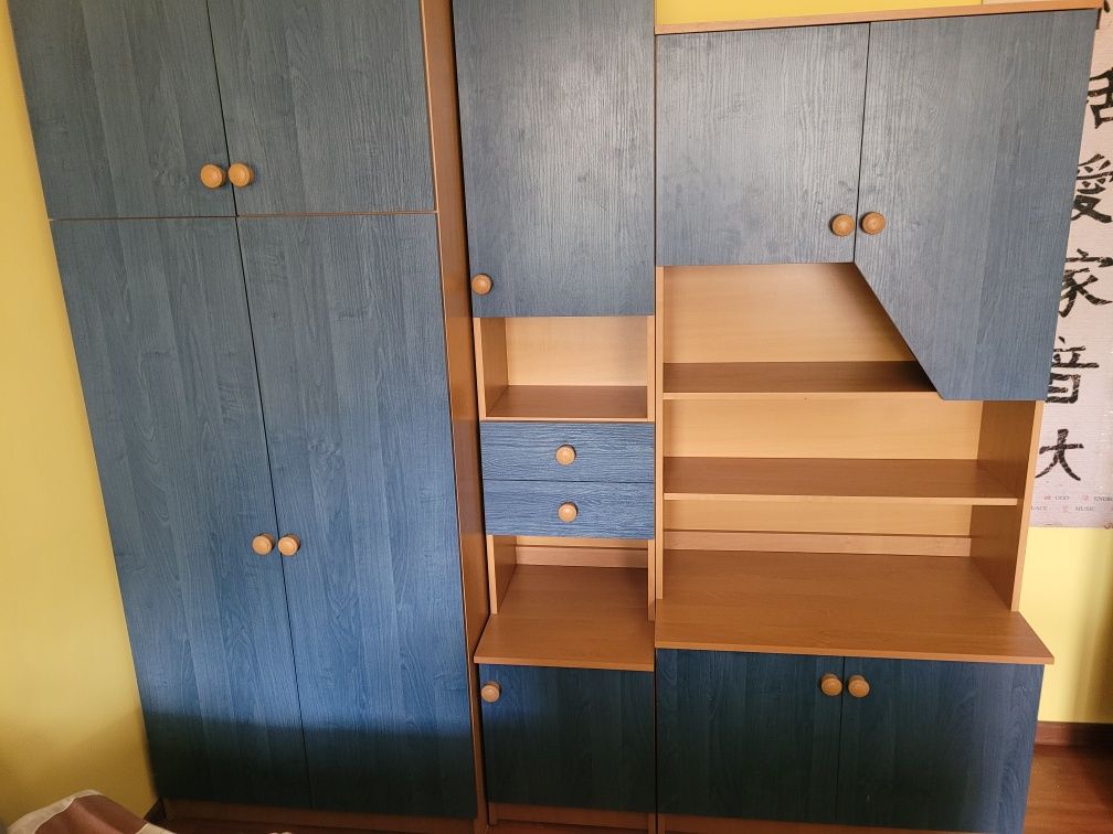 Komplet/zestaw mebli dla dziecka, meble niebieskie