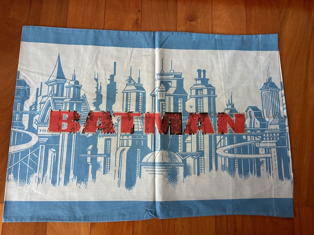 Forra de edtedao + almofada cama de solteiro Batman
