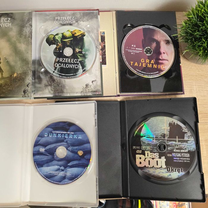Filmy na DVD (PL): Przełęcz Ocalonych, Dunkierka, Gra tajemnic, Okręt