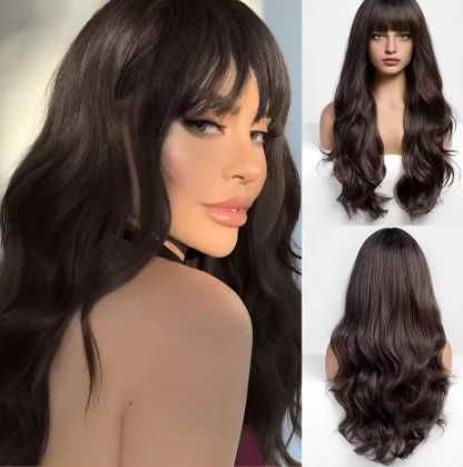 Perucas de cabelo comprido realistas coloridas NOVO ENVIO GRÁTIS