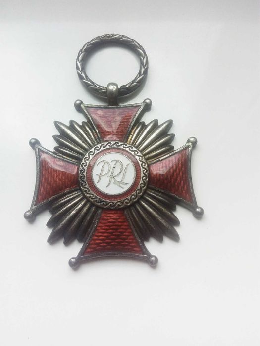 Polska PRL srebrny Krzyz Zaslugi sygnowany