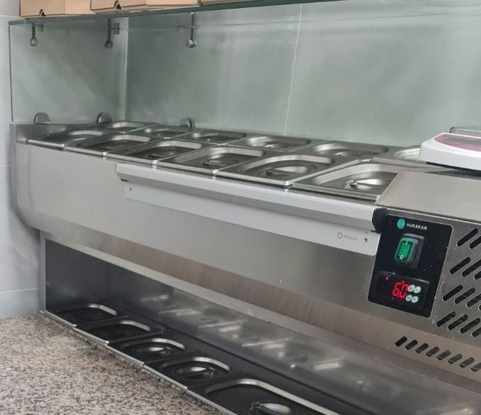 Тестомес витрина для топпинга шаурма саладета саладетта