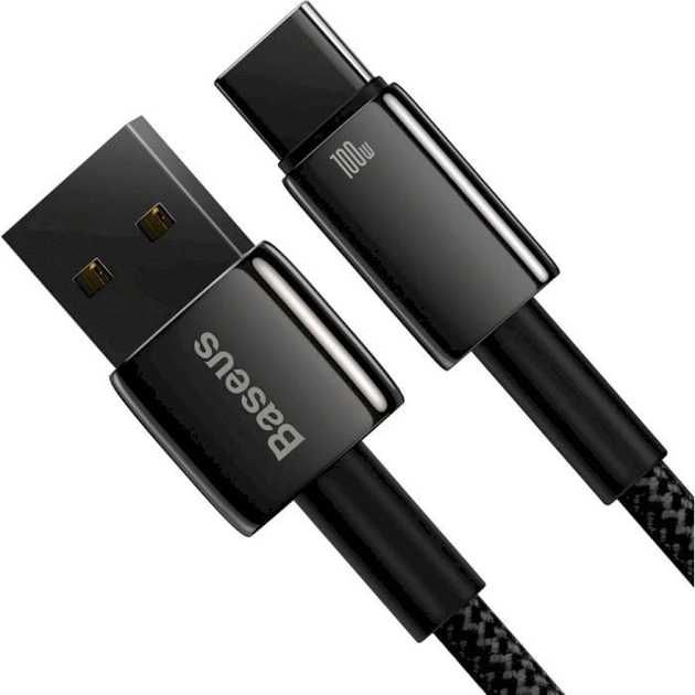 Кабель Baseus Tungsten Fast Charging Data Cable USB to Type-C 100W