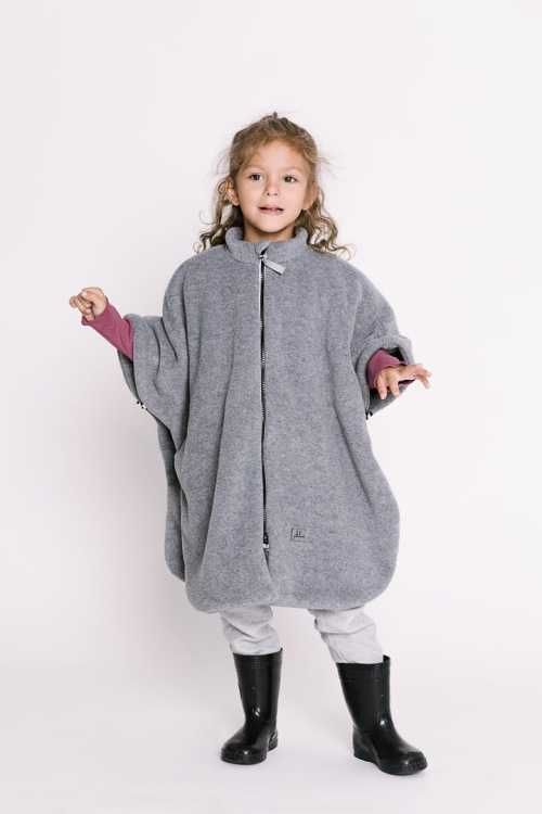 Ponczo do fotelika PATULOVE BASIC GREY 2-6lat + MITENKI Zestaw OD RĘKI
