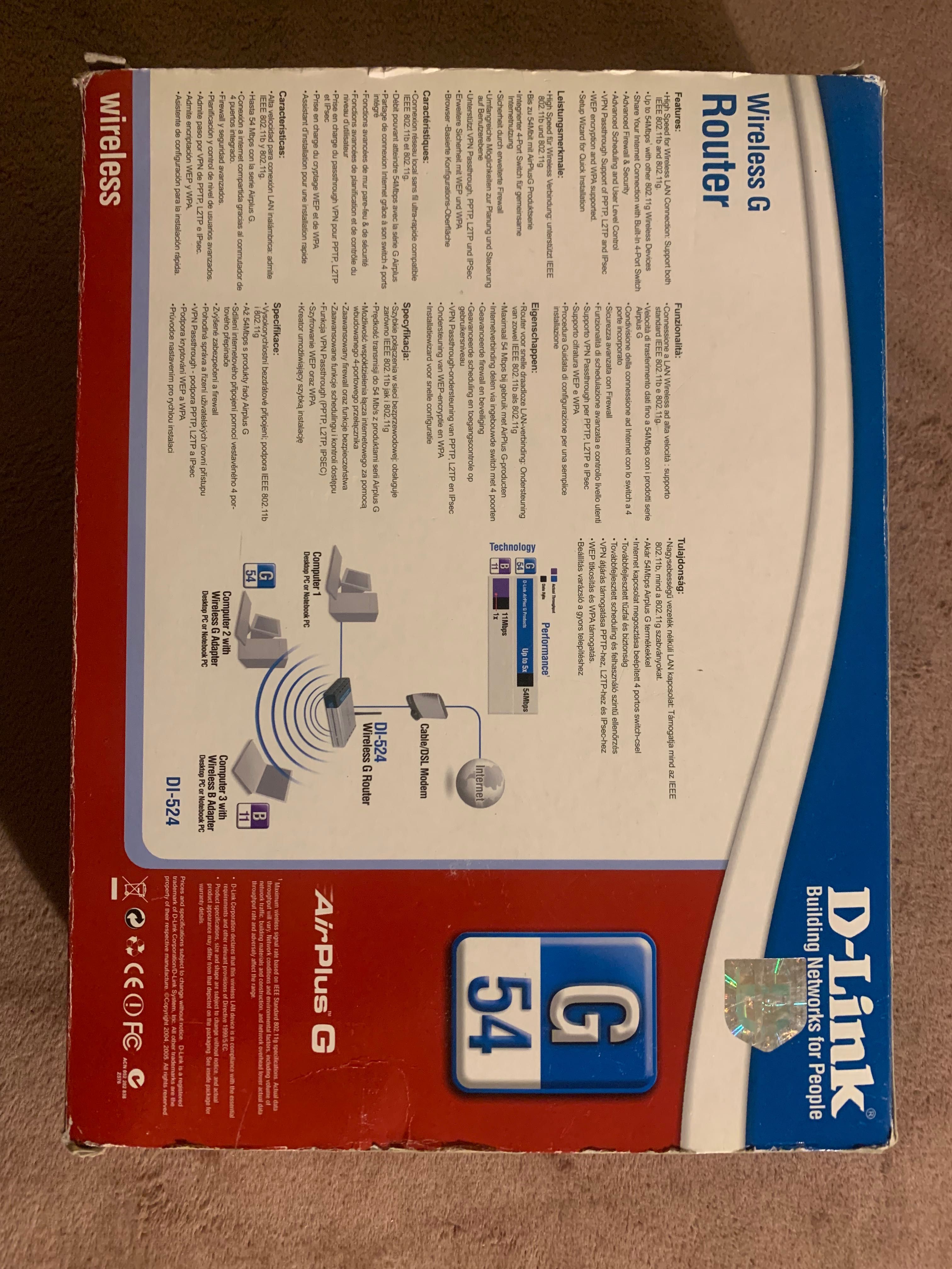 Router D-Link Air Plus G