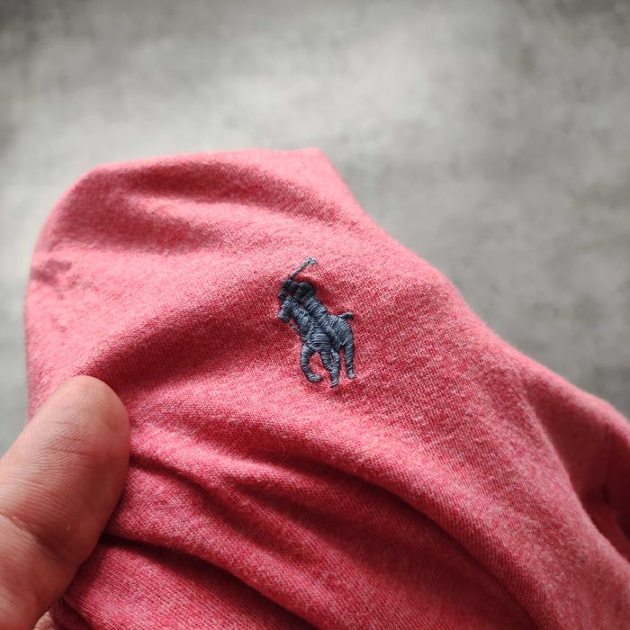 MĘSKA Koszulka PREMIUM Bawełna Elegancka Konik Ralph Lauren Różowa