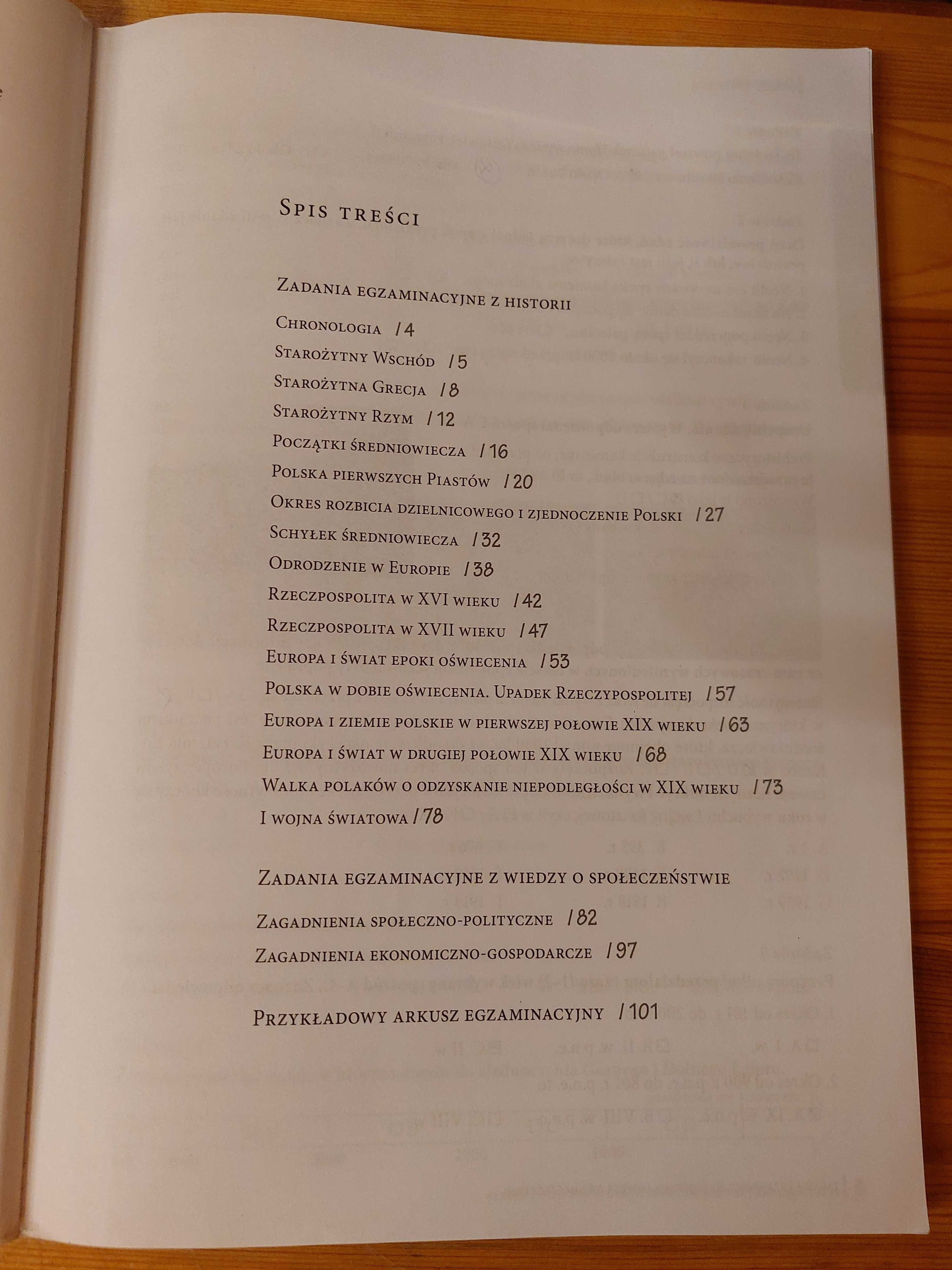 Zbiór zadań z historii i wiedzy o społeczeństwie dla uczniów gimnazjum