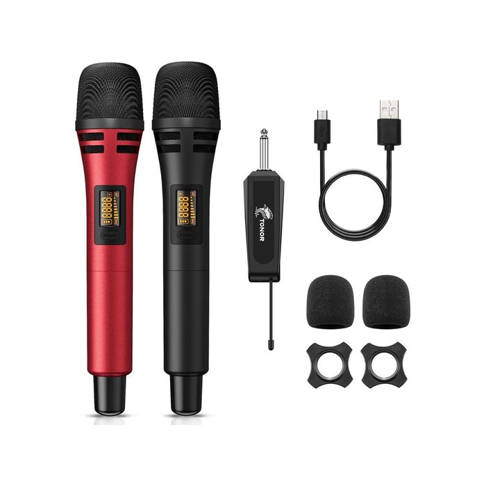 Tonor Tw320 Zestaw Mikrofonów Bezprzewodowych Uhf Karaoke 2x Mic