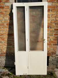 Zestaw 3 drewnianych drzwi z 1960 roku, z demontażu