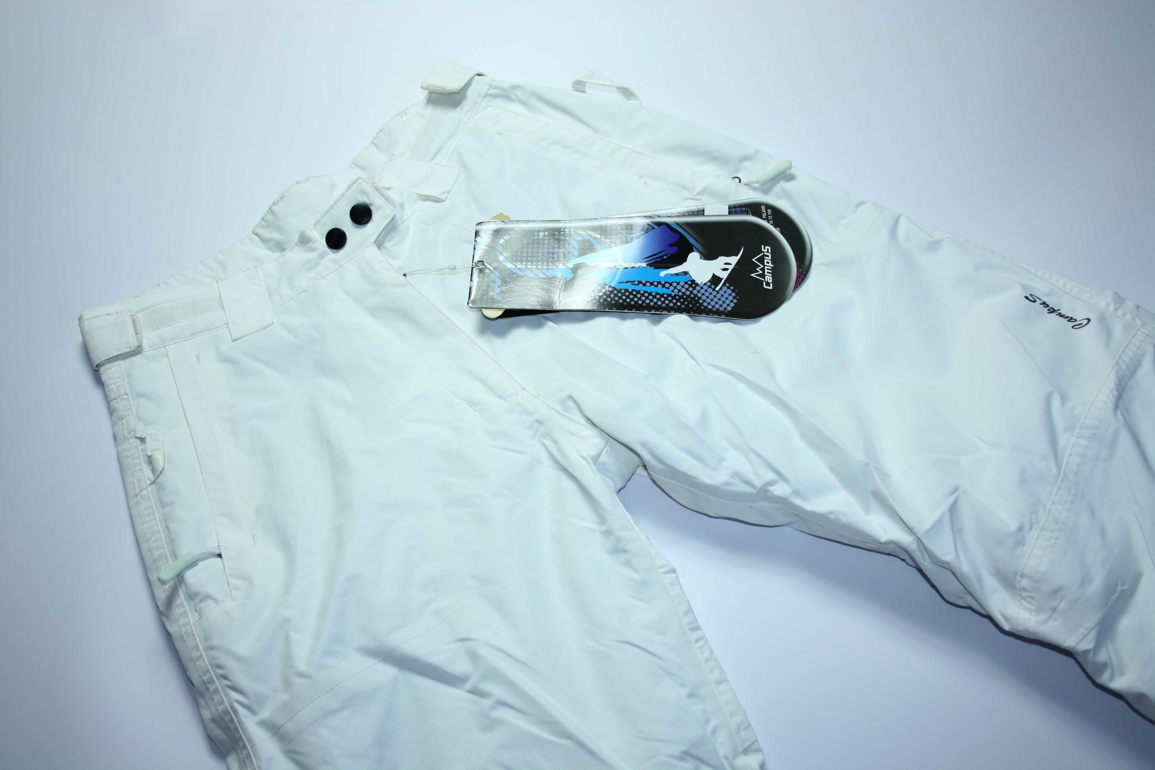 spodnie damskie snowboardowe białe Campus DIONE nowe r. XXL/44