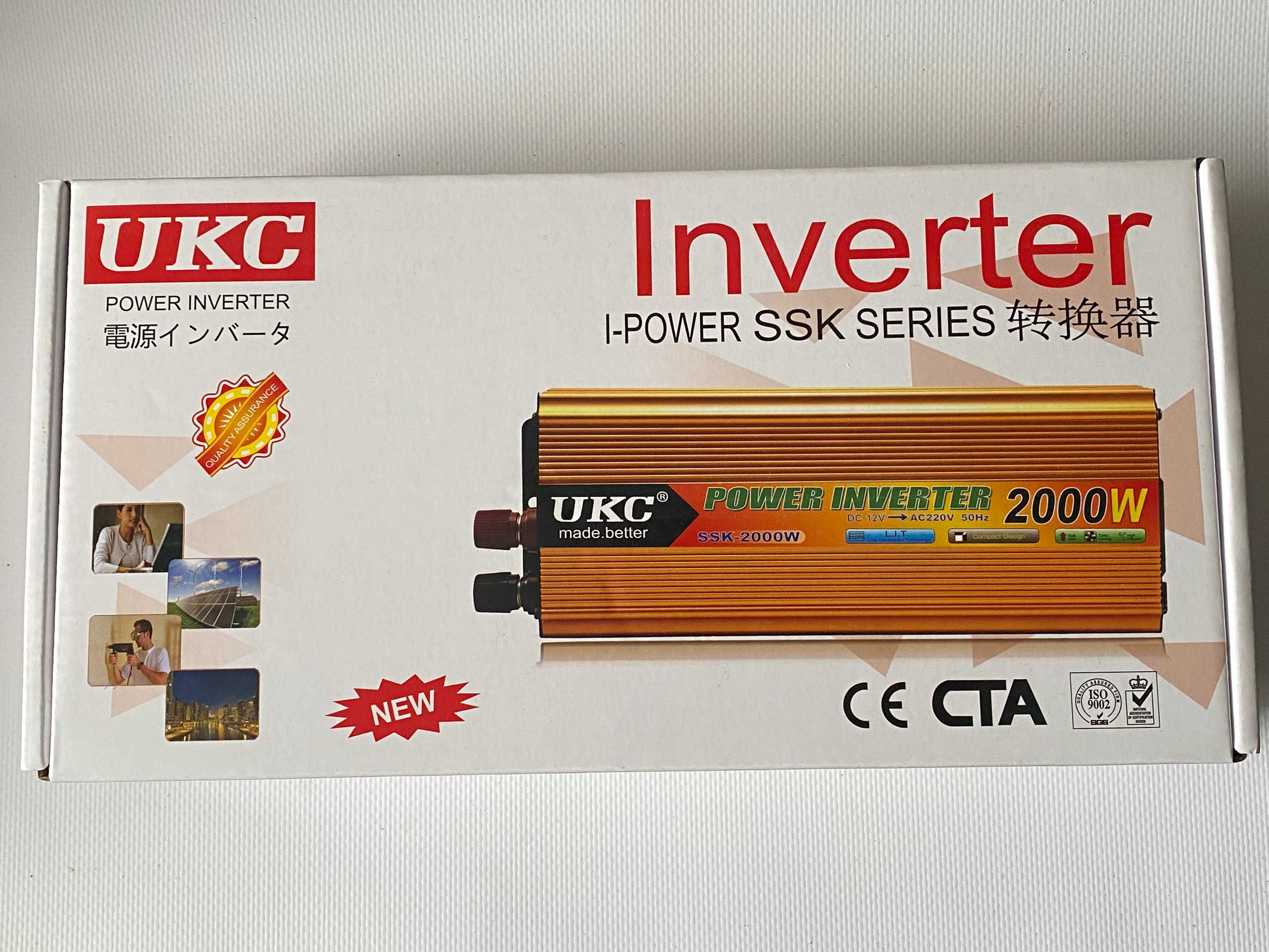 Инвертор 12-220 В UKC SSK AC/DC 2000W