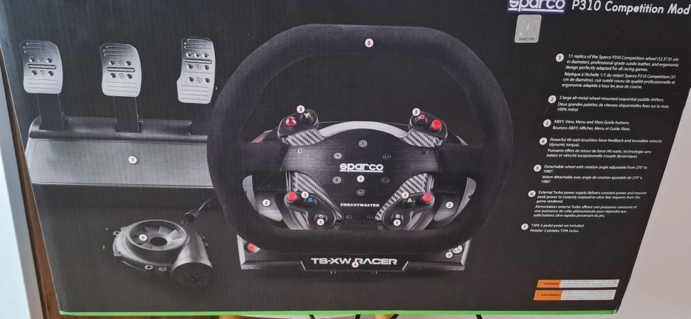 Kierownica Thrustmaster TS-XW Racer +hydrołapa+Shifter - zamiana fpv