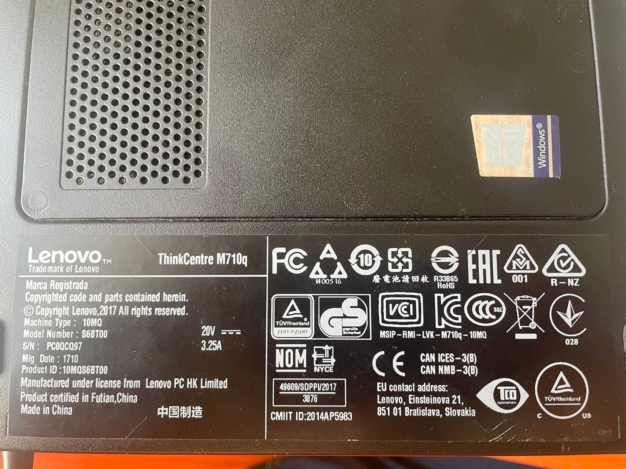 Computador Mini Lenovo I5