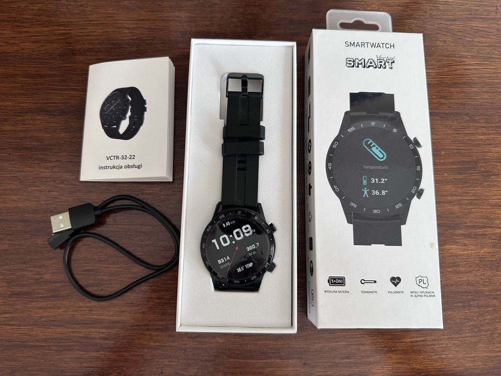 Smartwatch Cectos Smart VCTR-32-22BK nowy