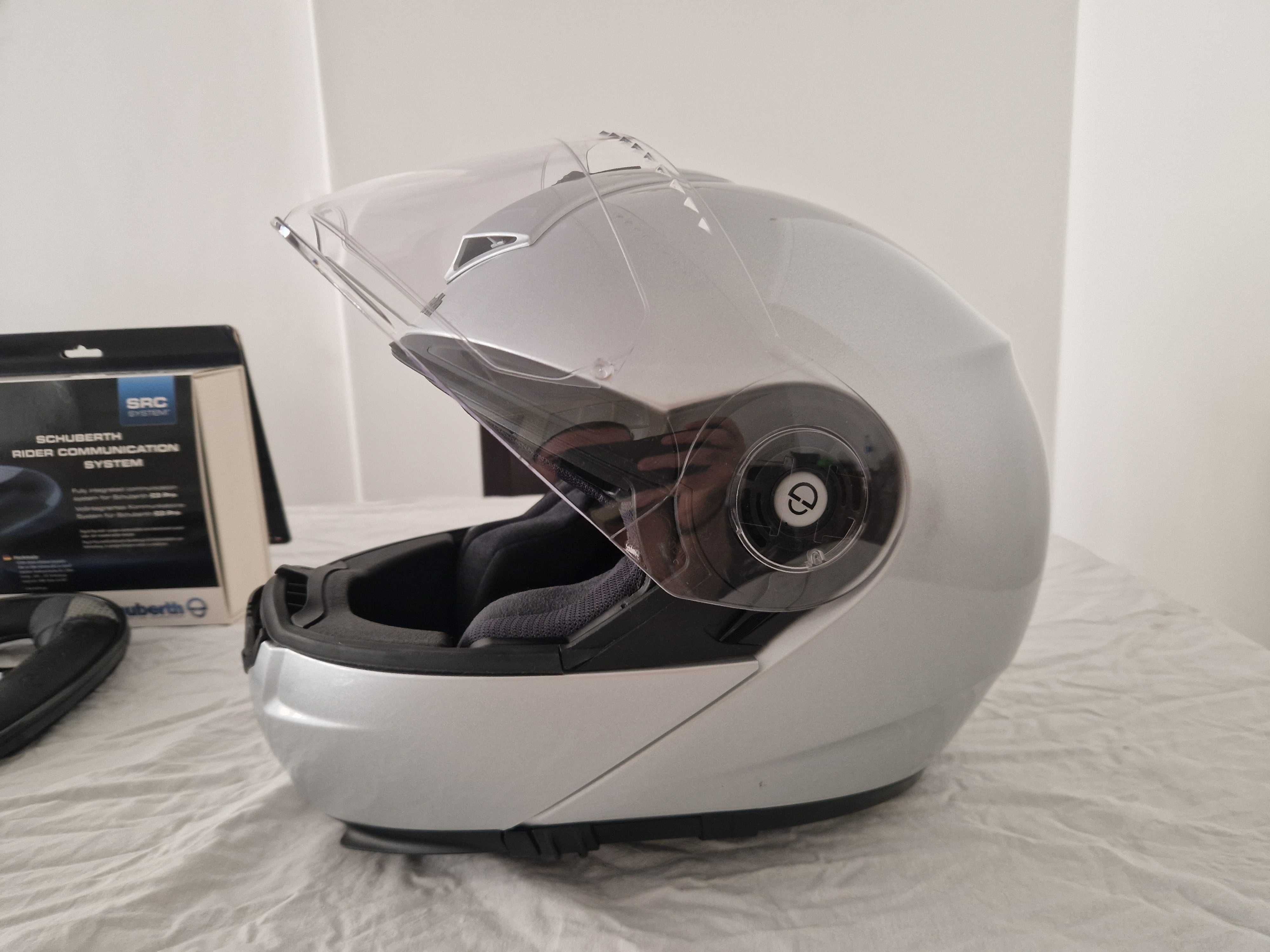 Capacete Modular Schubert C3 Pro, tamanho M + Intercom SRC integrado