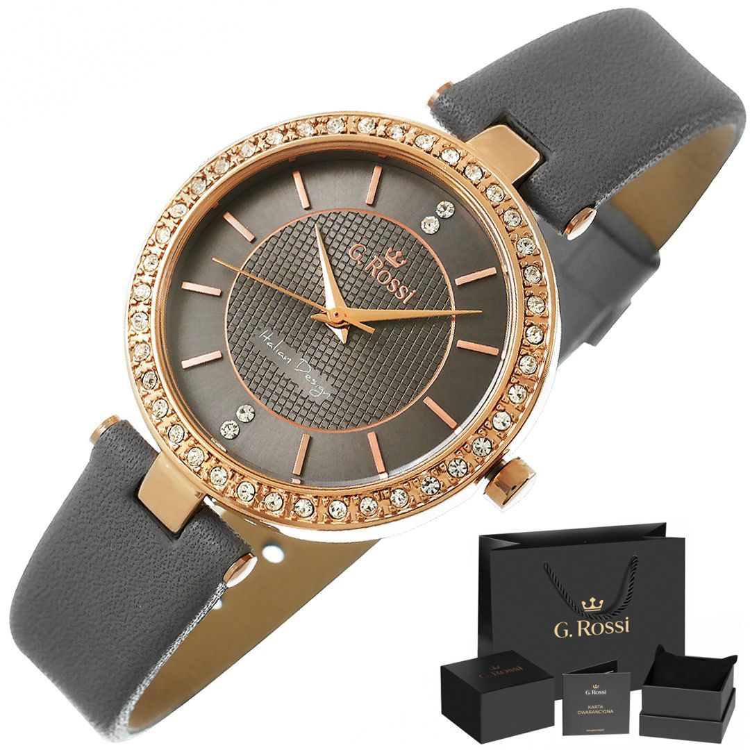 zegarek damski g.rossi 10995a2-1b3 + box
