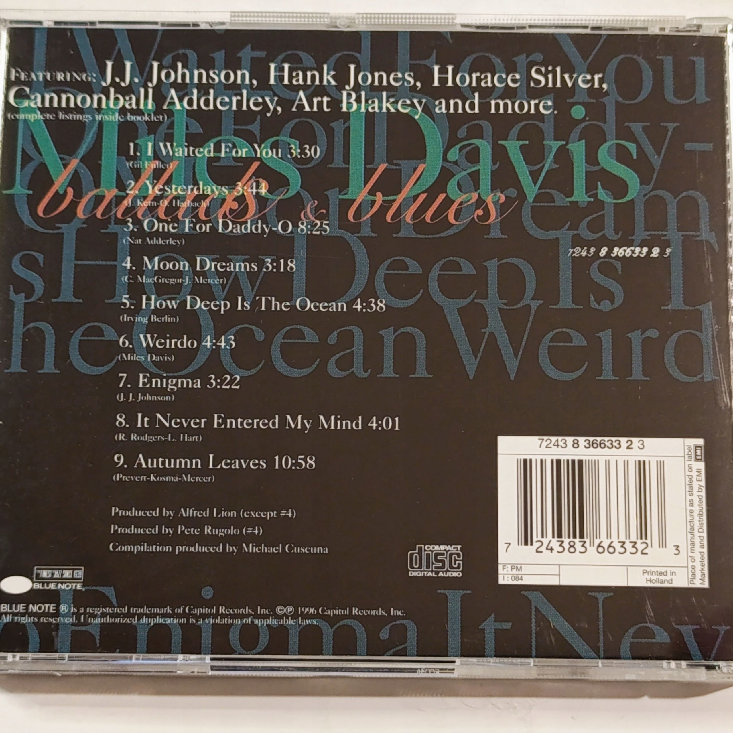 Miles Davis- Ballads & Blues - CD - 9586