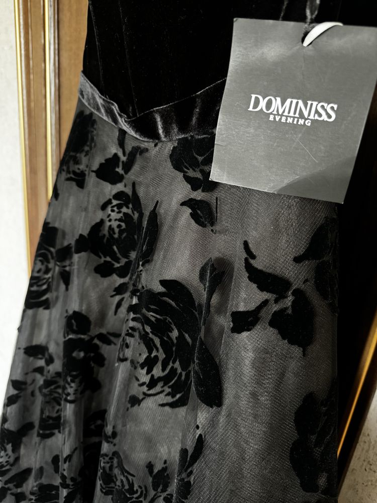 Нова вечірня бархатна сукня Dominiss