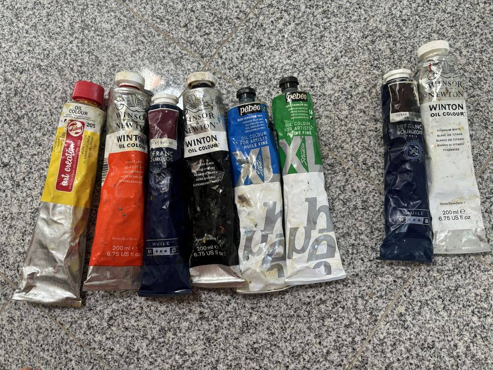 Conjunto tintas óleo (possivel comprar em separado)