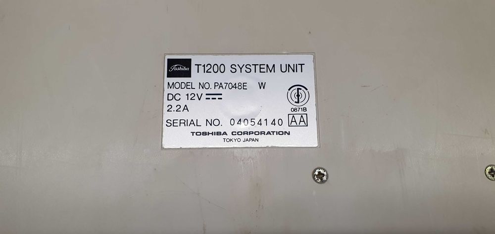 Toshiba T1200 antyk zabytek