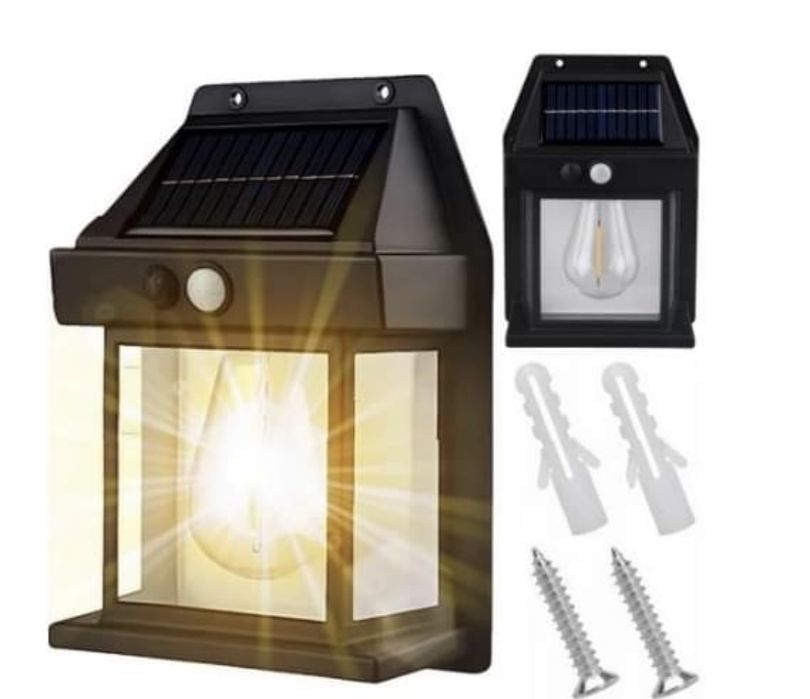 76 zl Lampa solarna LED na sciane z czujnikem ruchu i zmierzchu 4 szt.