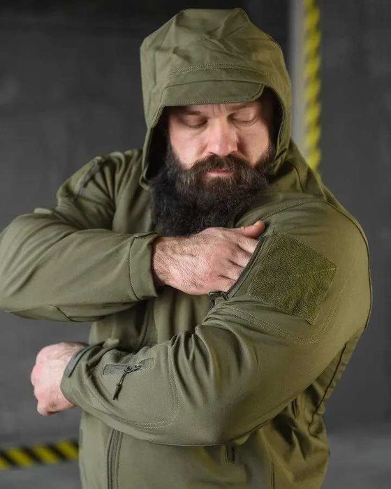 Зимовий костюм Soft Shell тактичний чоловічий флісовий для туризму