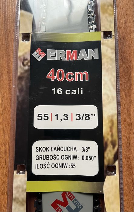 Prowadnica 40cm 3/8 1,3 plus 2 łancuchy