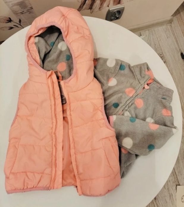 Zestaw cienki polarek i bezrękawnik Cool Club r. 68