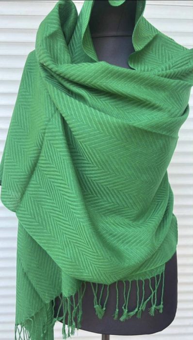 Szalik szal jodelka zielona