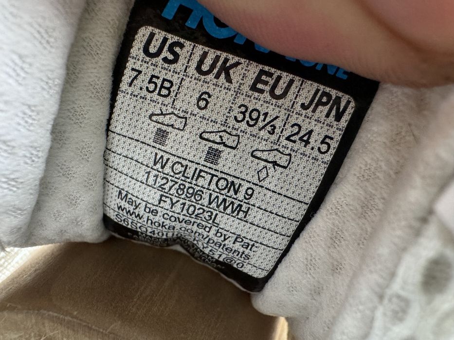 Оригінал Розмір 39 Кросівки Hoka One One Clifton 9 Взуття