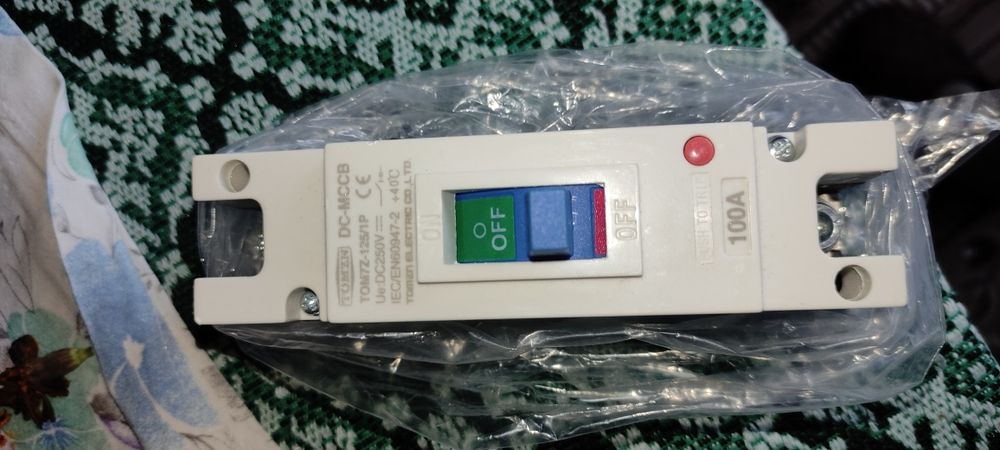 DC автомат–вимикач TOM7Z-125/1P на постійний струм до 100А