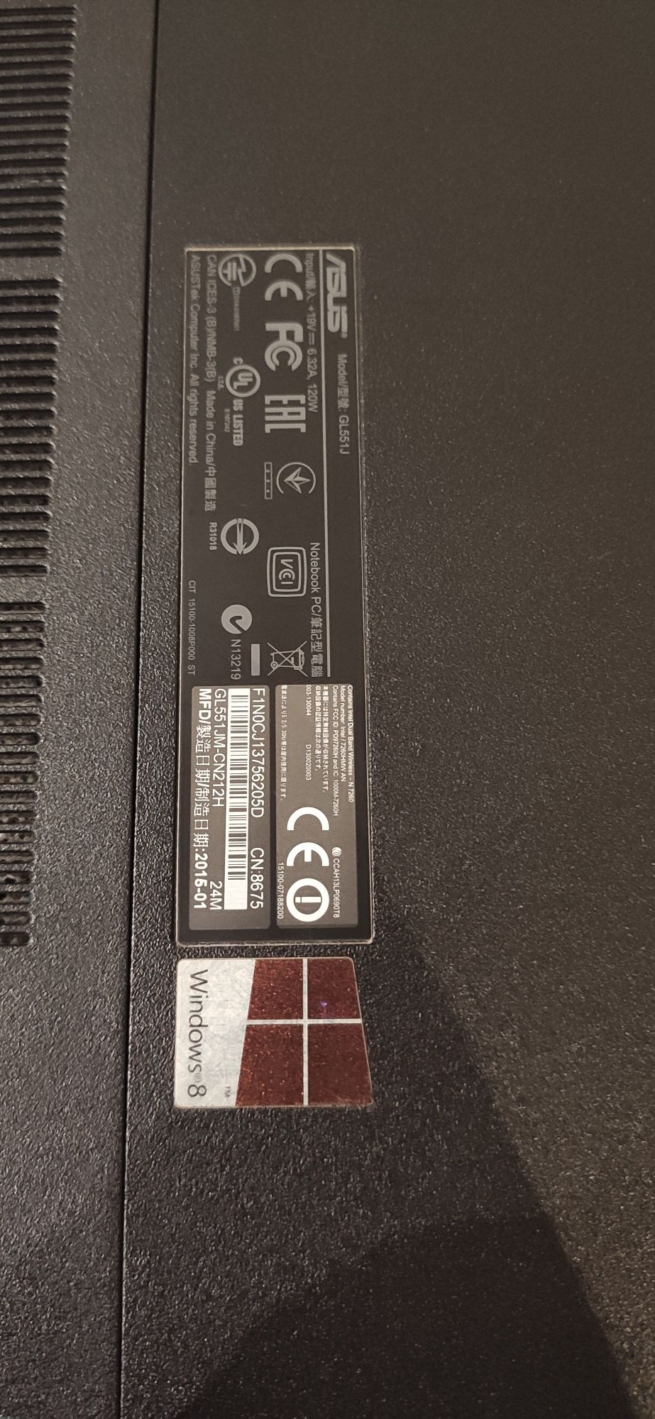 Computador Asus ROG GL551J