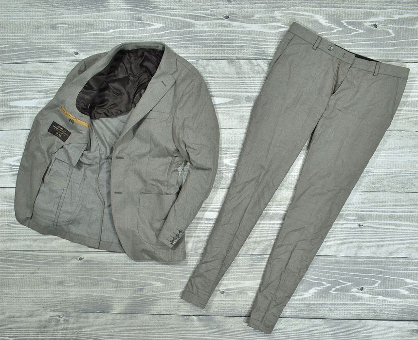 Onesto Wełniany Garnitur Męski Super 120 / 46