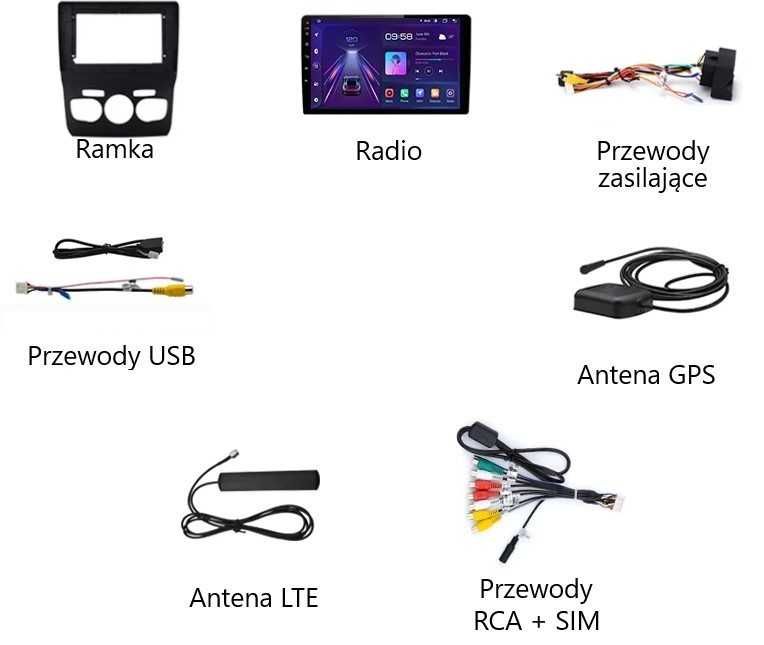 Radio 2din Android Citroen C4 4GB Nawigacja, Bluetooth, DSP, Raty