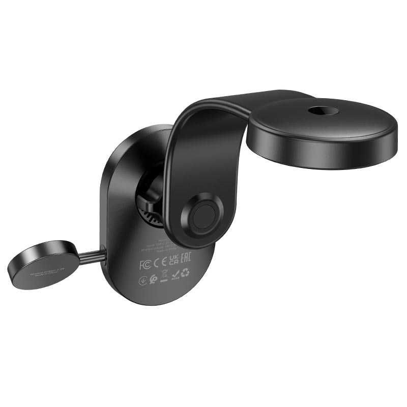 Держатель автомобильный HOCO HW28 Excelso 2-in-1 wireless 15W, 4.5-7"