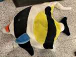 Peluche peixe como novo