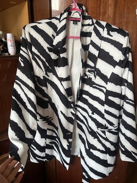Сукня-піджак зебра з ремінцем