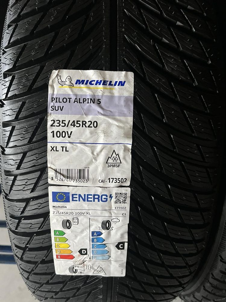255/40/20+235/45/20 R20 Michelin Pilot Alpin 5 4шт нові зима