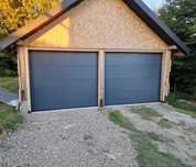 Brama garażowa antracyt woodgrain 3000x2375