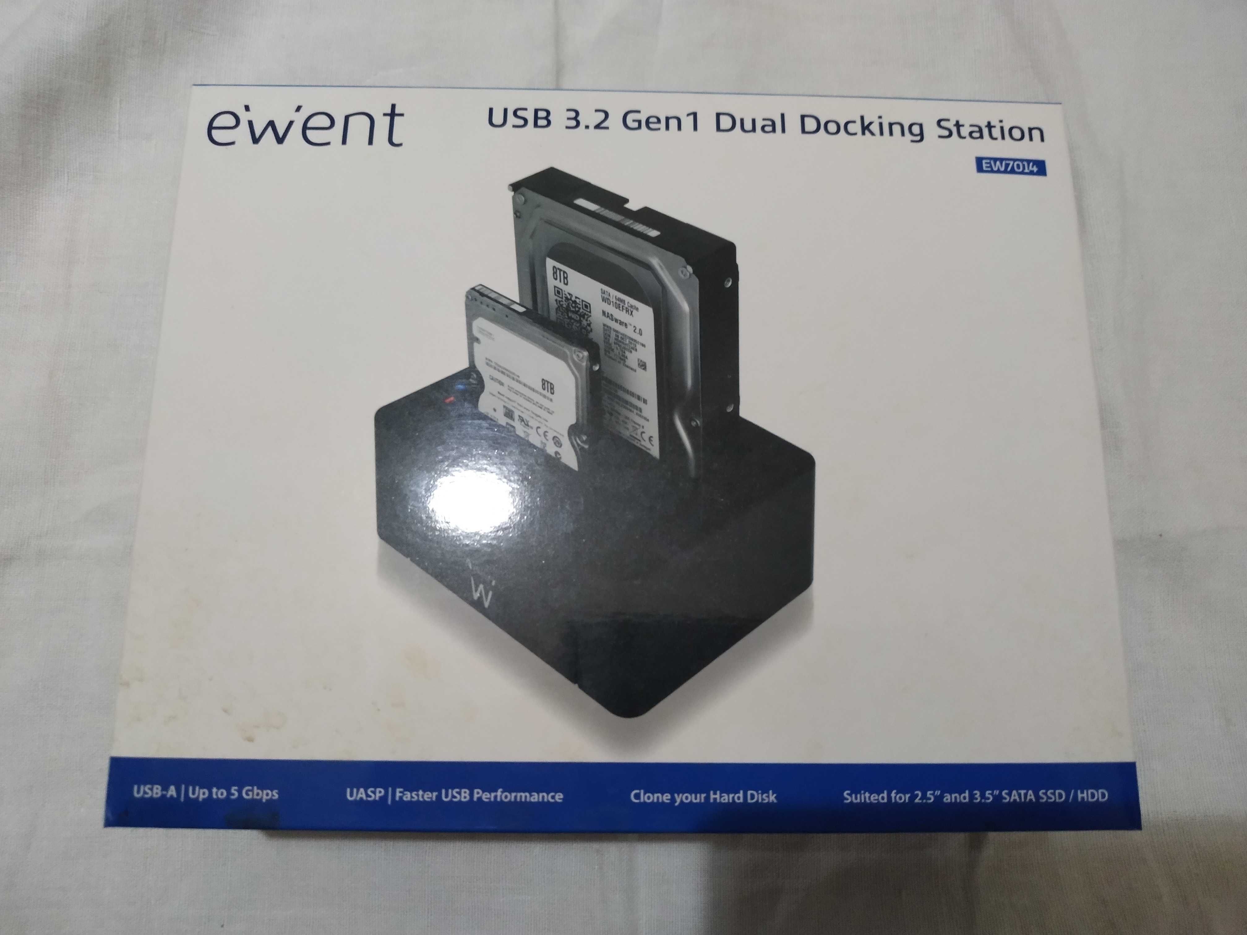 Dock Ewent EW7014 com clonagem, garantia e caixa original
