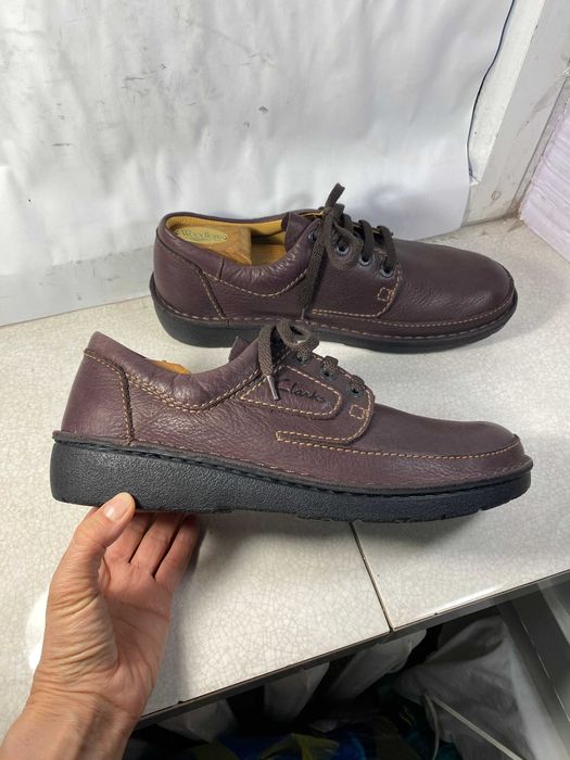 clarks мужские кожаные туфли мокасины 46 р 29 см оригинал