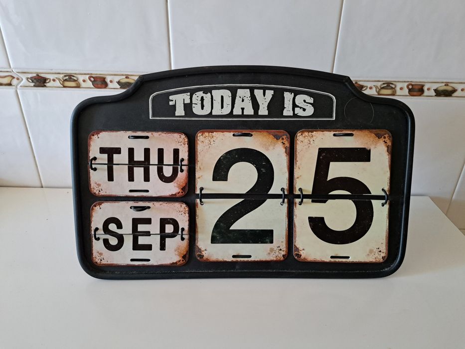Calendário decorativo