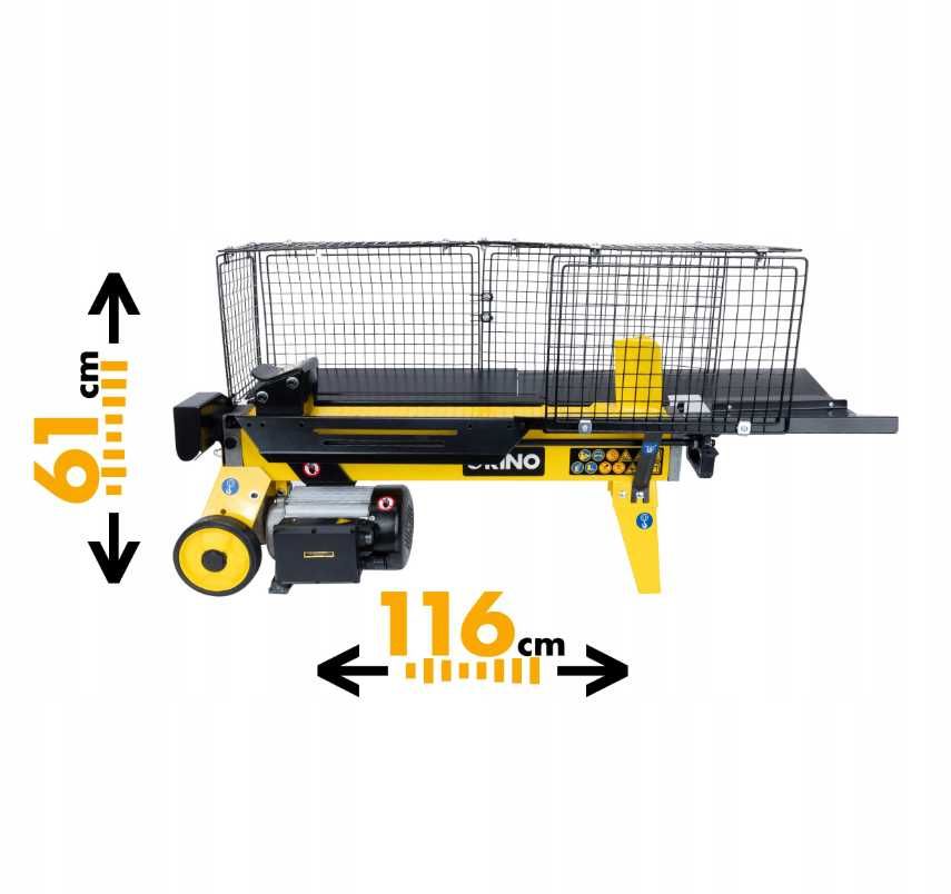 Łuparka Do Drewna Hydrauliczna Elektryczna Pozioma Rino 5T Rębak 2200w