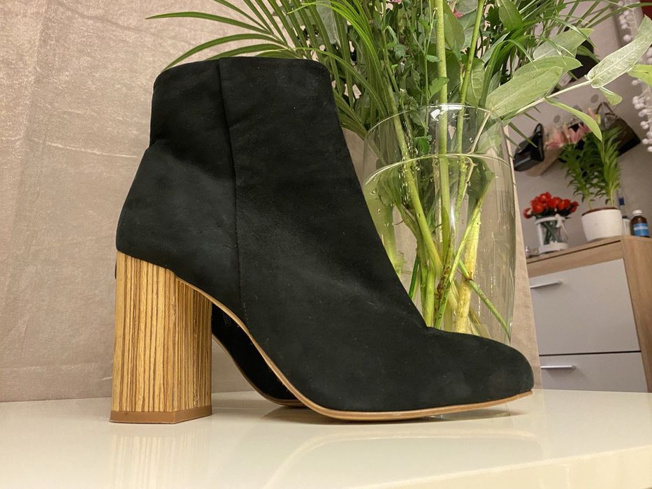 Жіночі ботінки натуральний замш (39)