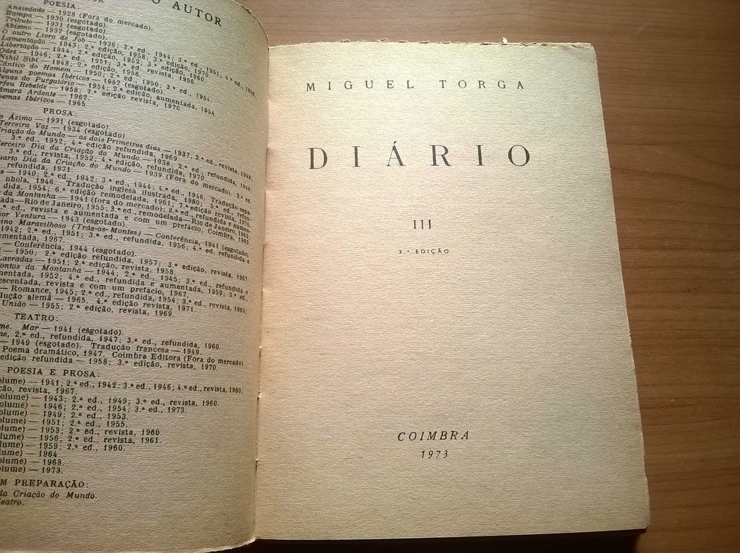 Diário III (3.ª edição) - Miguel Torga