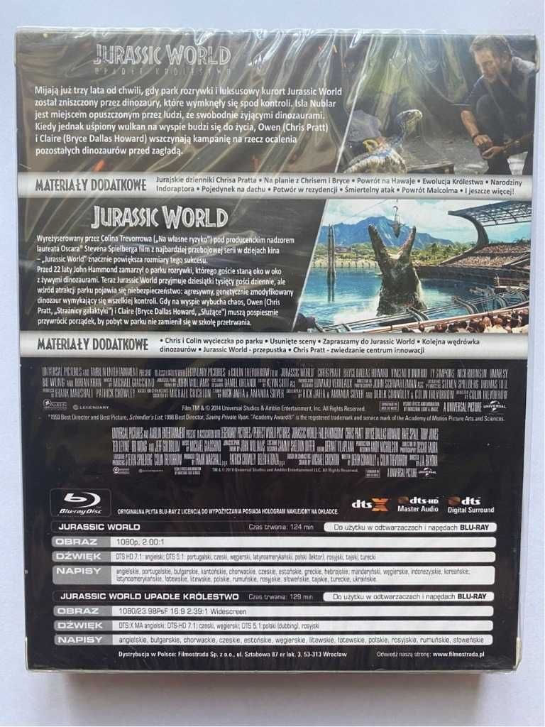 Jurassic World/Upadłe Królestwo BLU-RAY Folia PL