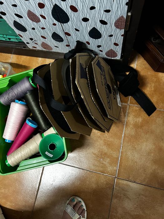 Acessórios de costura Velcro 5 cm e 2,5 cm fechos Linhas  botões